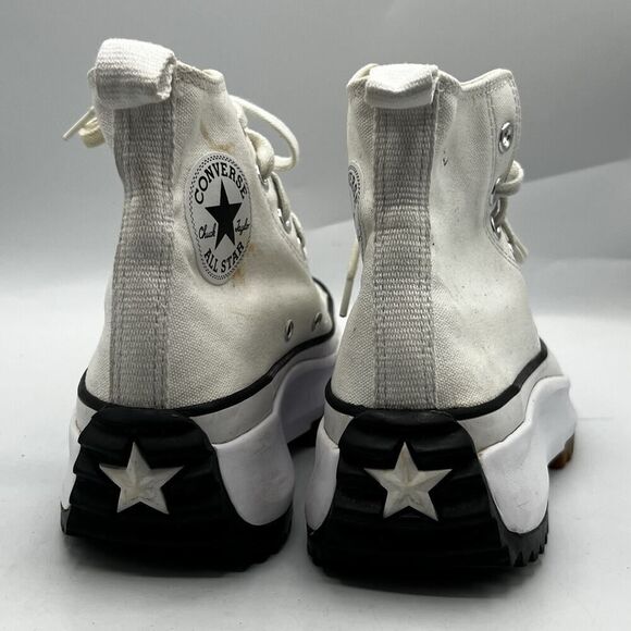 Converse Sneakers Mens 5.5 Womens 7 White Run Star Hike High Top Chuck Taylor - Picture 8 of 13